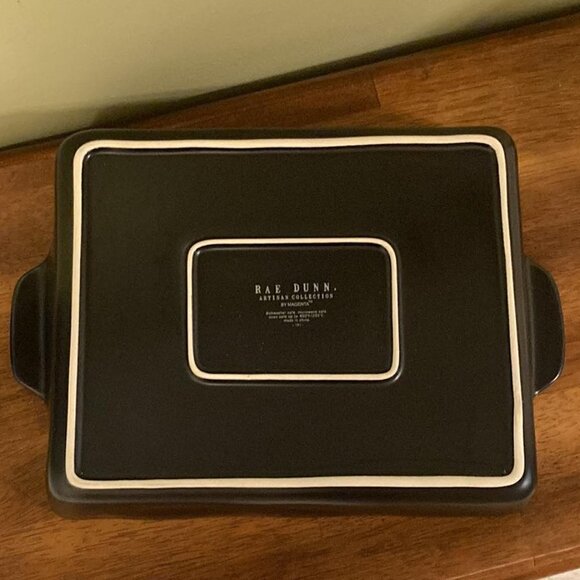 RAE DUNN BLACK RICE CREEPIES Halloween Ceramic Baker NEW - Picture 2 of 4